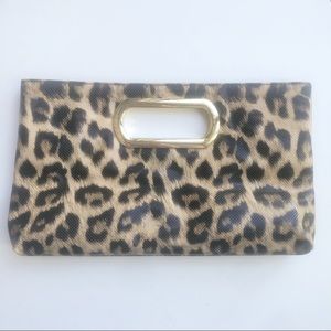 Leopard Print Clutch